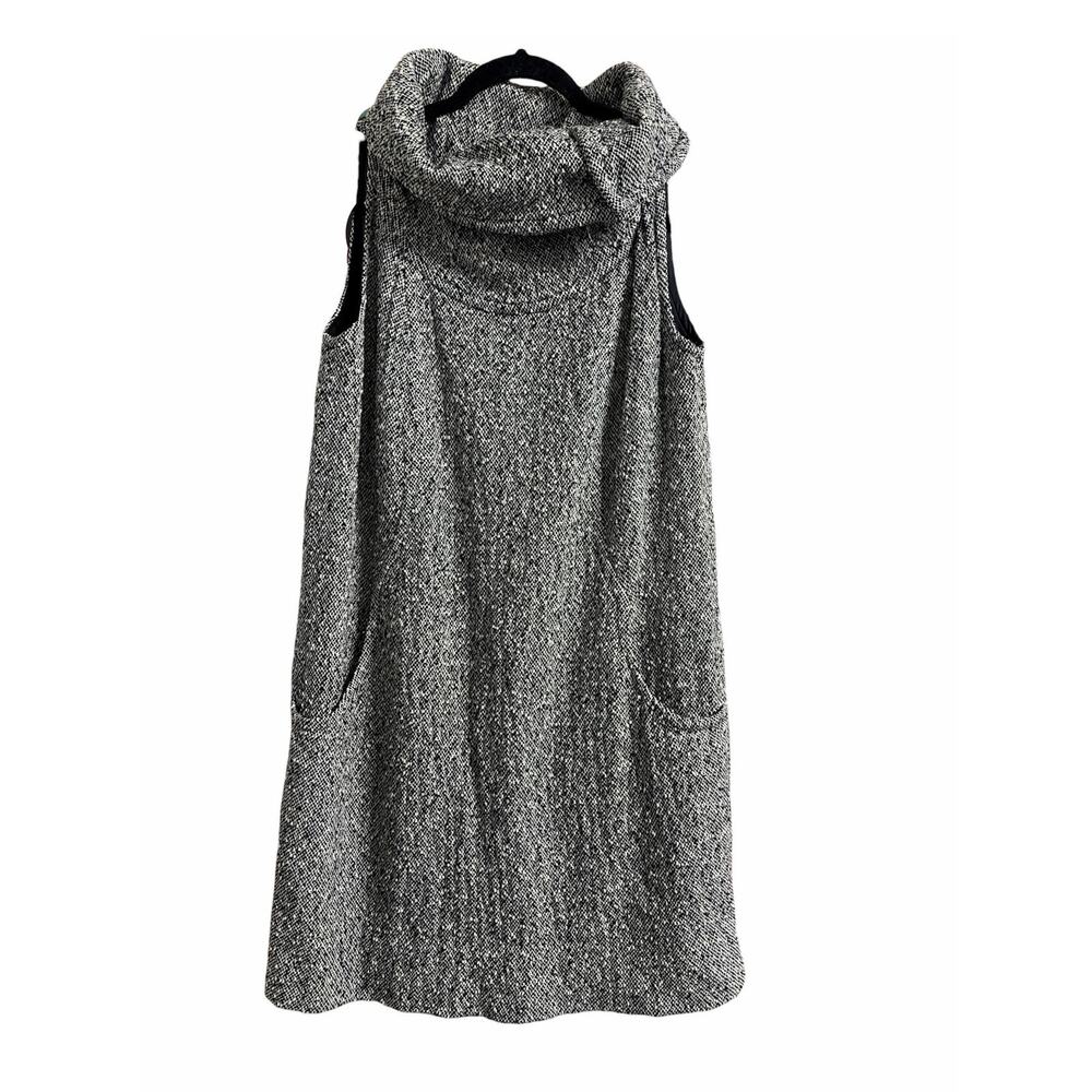 Twinkle by Wenlan Tweed Wool Blend Black White Dress size Small
